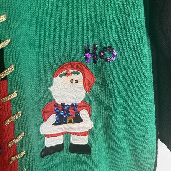 Work in Progress Gladys Bagley Knit Pullover Christmas Ugly Sweater size 2X - Picture 7 of 7
